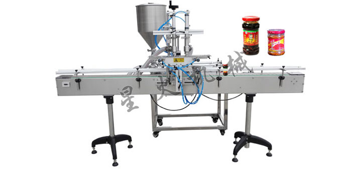 雙頭辣椒醬自動灌裝機