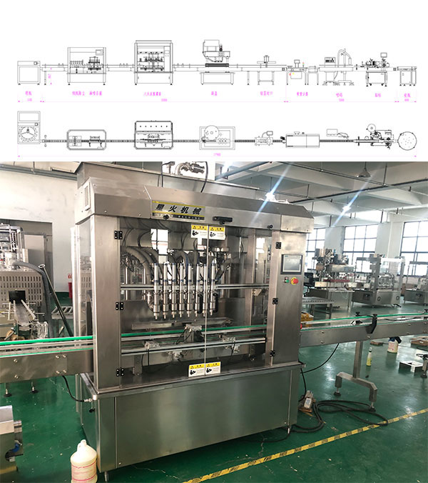 全自動火鍋蘸醬灌裝機械規劃圖